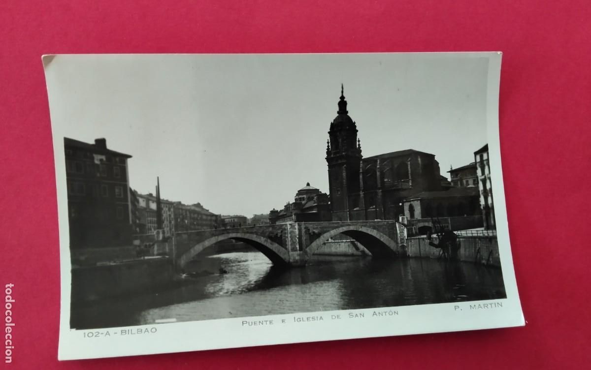 Postales: BILBAO , POSTAL ANTIGUA , BLANCO Y NEGRO , - Foto 2