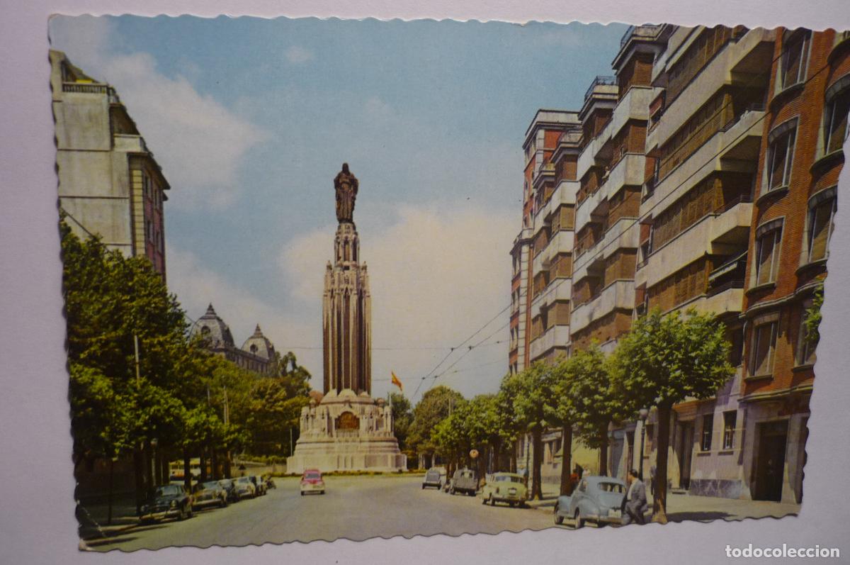 Postales: postal bilbao -monumento sgdo.corazon cm - Foto 1