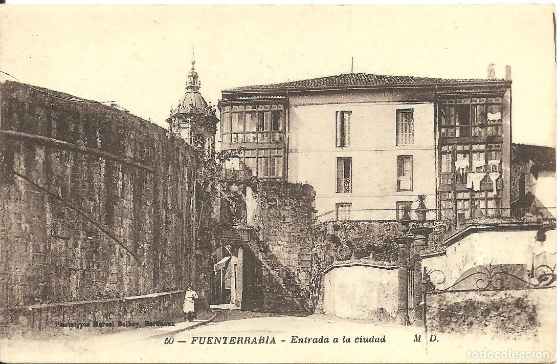 Postales: Fuenterrabia - Entrada a la Ciudad - Foto 1