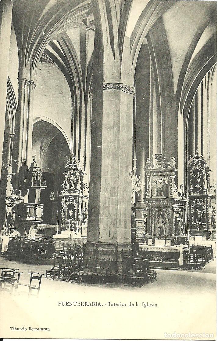 Postales: Fuenterrabia - Interior de la Iglesia - Foto 1