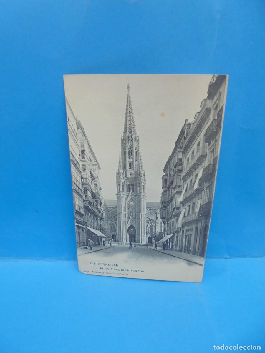 Postcards: TARJETA POSTAL. SAN SEBASTIAN. IGLESIA DEL BUEN PASTOR.