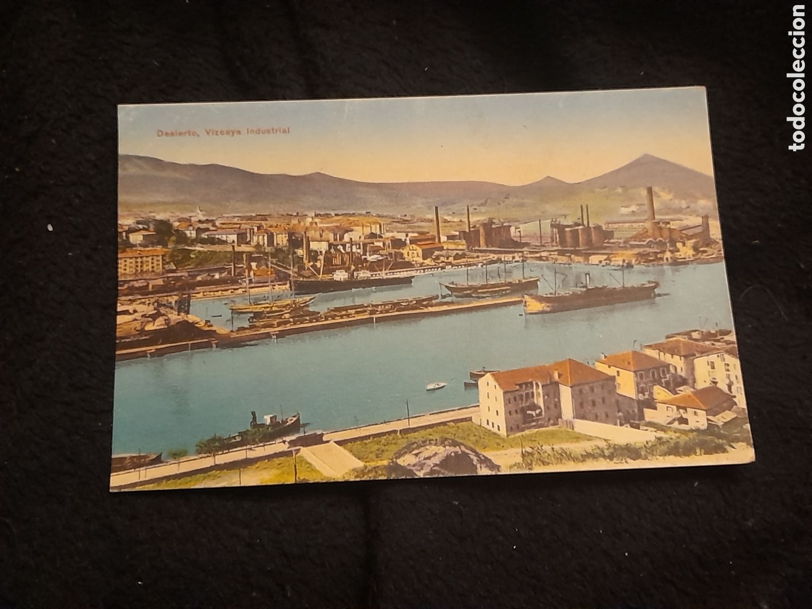 Cartoline: Antigua postal fotogr&aacute;fica. Desierto . Vizcaya Industrial.Escrita