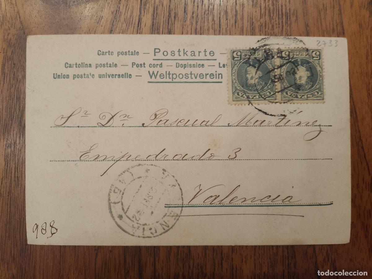 Postales: POSTAL VALENCIA BILBAO 1902 - Foto 1