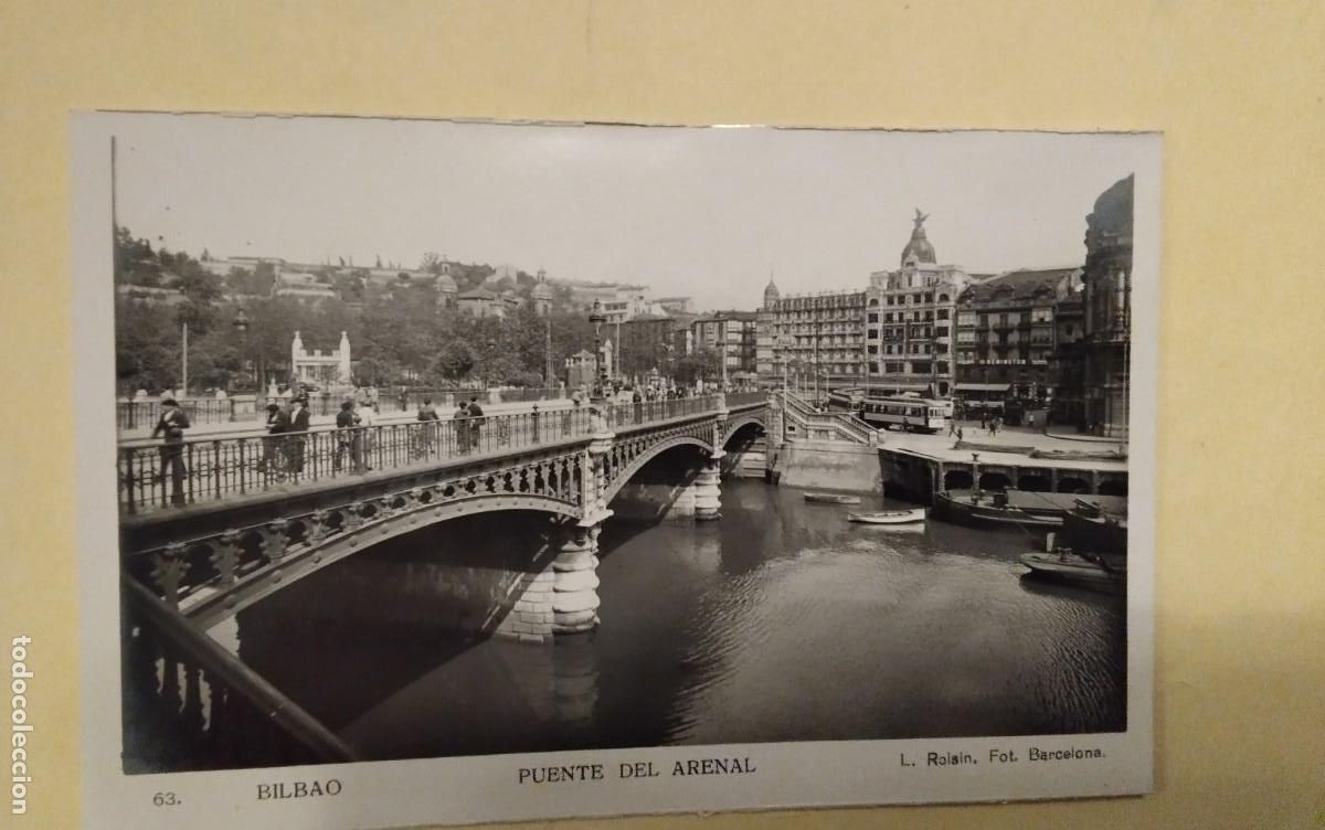 Postales: BILBAO , POSTAL ANTIGUA , BLANCO Y NEGRO - Foto 2