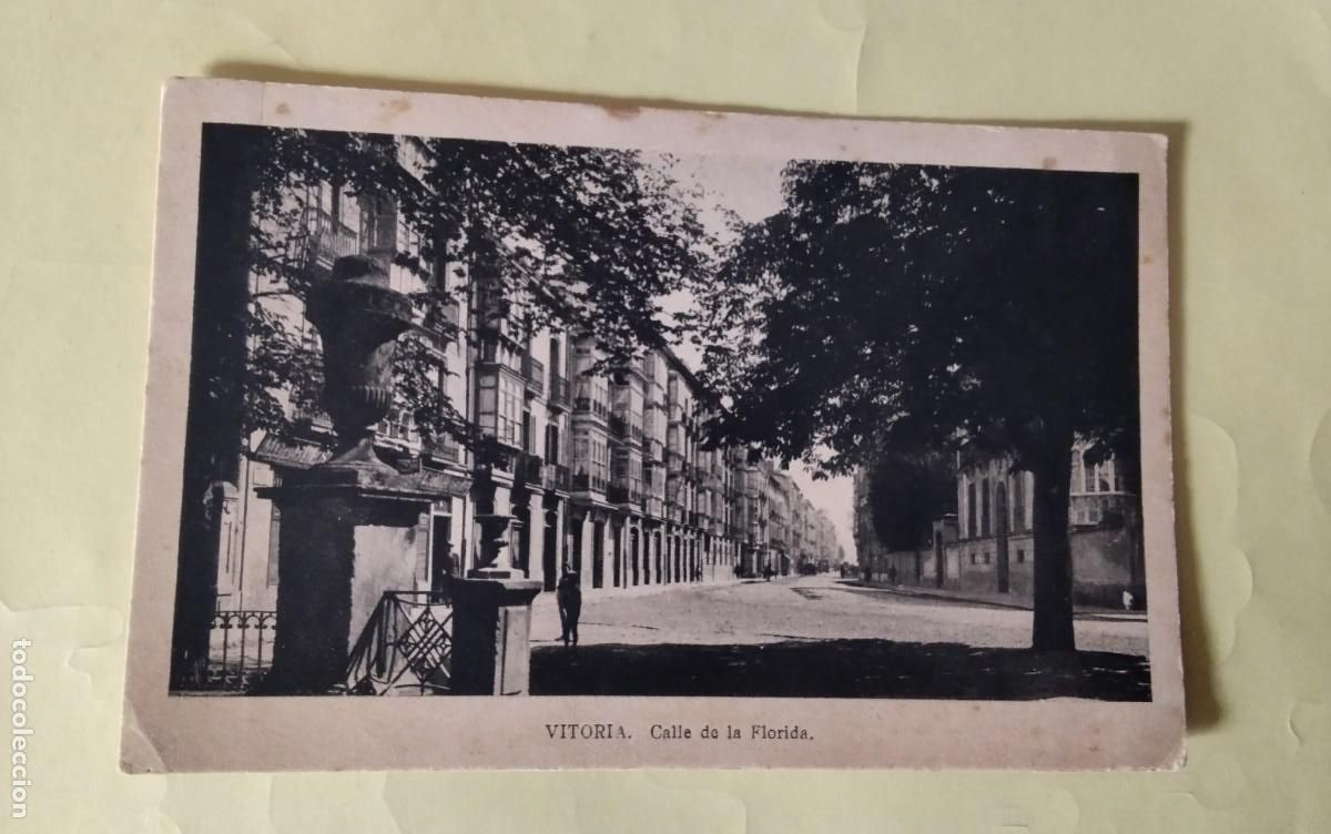 Postales: VITORIA , POSTAL ANTIGUA , BLANCO Y NEGRO - Foto 2