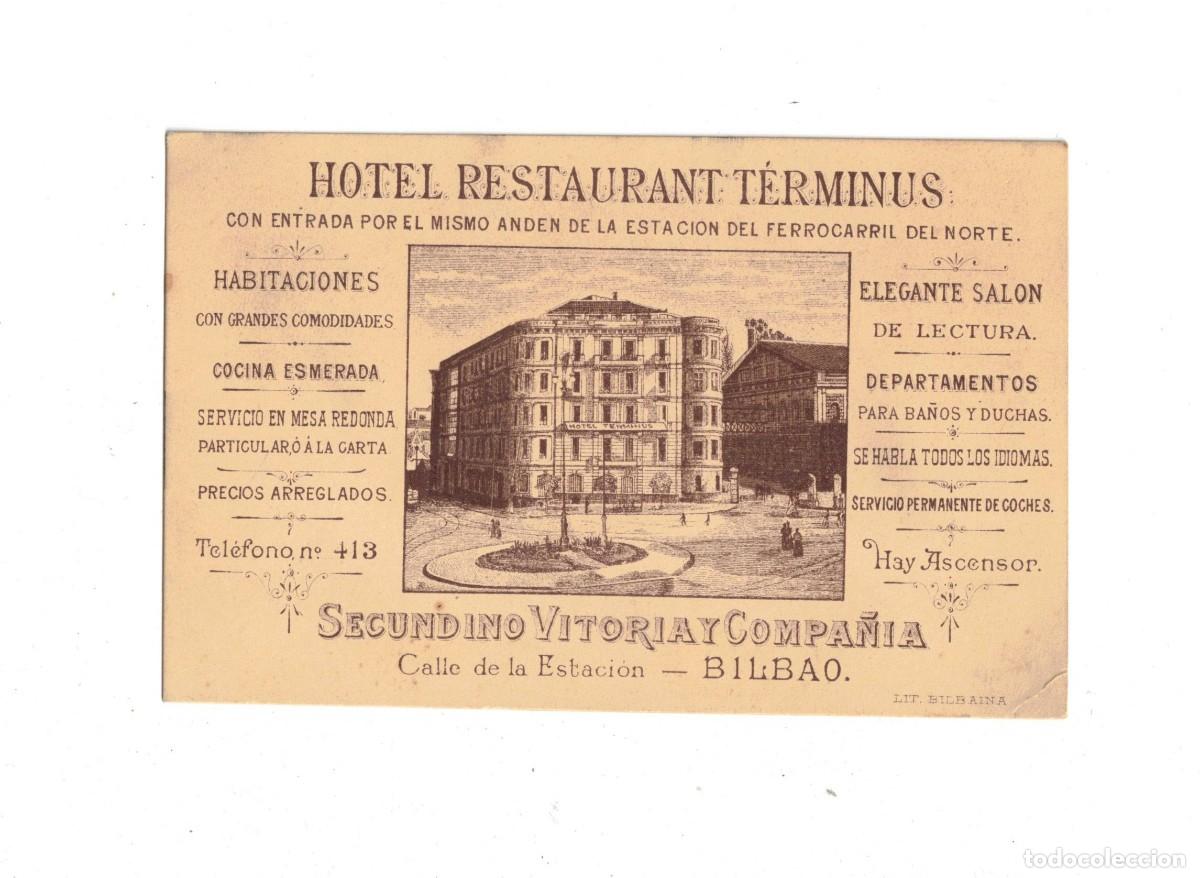 Postales: BILBAO. HOTEL RESTAURANT TERMINUS - Foto 1