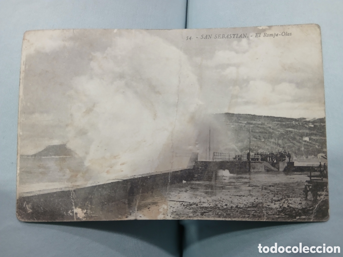 Postales: Postal S. Sebasti&aacute;n. El rompeolas. (L122) - Foto 1
