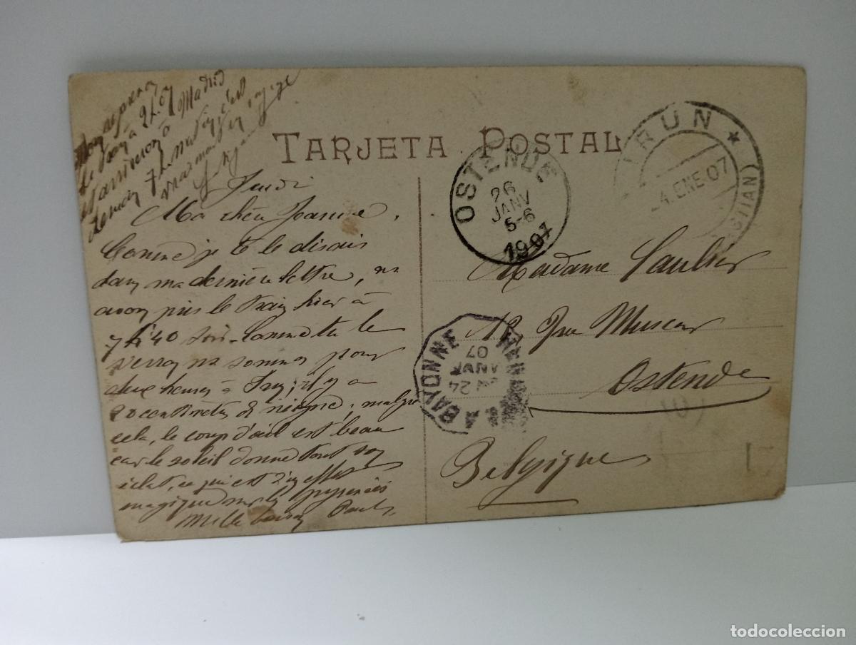 Postales: TARJETA POSTAL DE IRUN. ISLA DE LOS FAISANES. - Foto 2