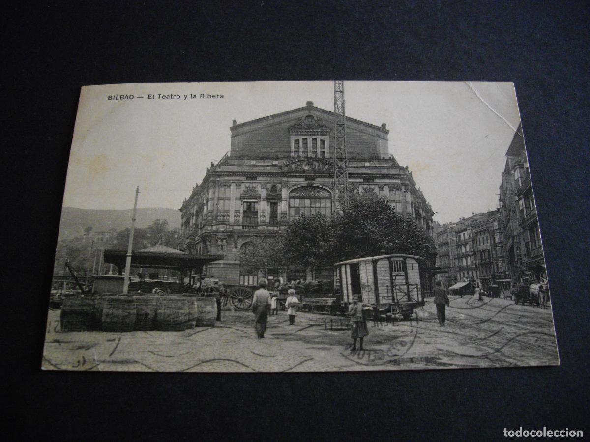 Postales: BILBAO EL TEATRO Y LA RIBERA - Foto 1