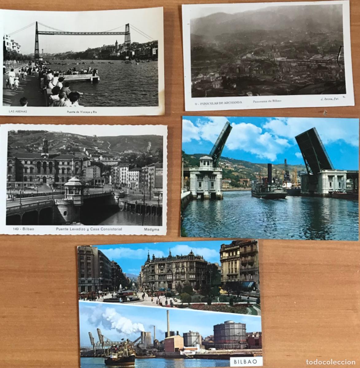 Postales: Lote de 5 postales de Bilbao. - Foto 1