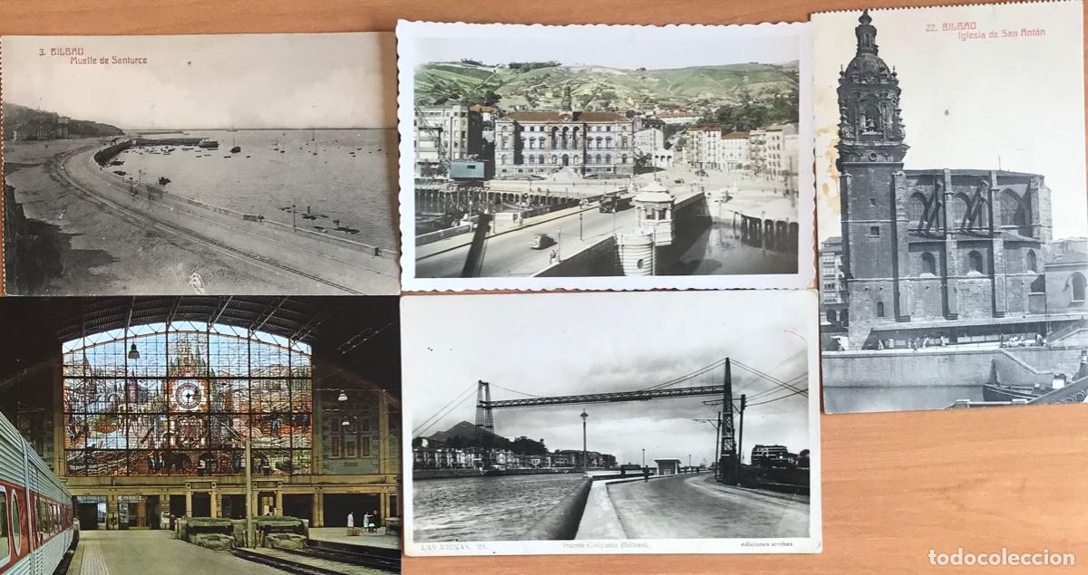Postales: Lote de 5 postales de Bilbao. - Foto 1