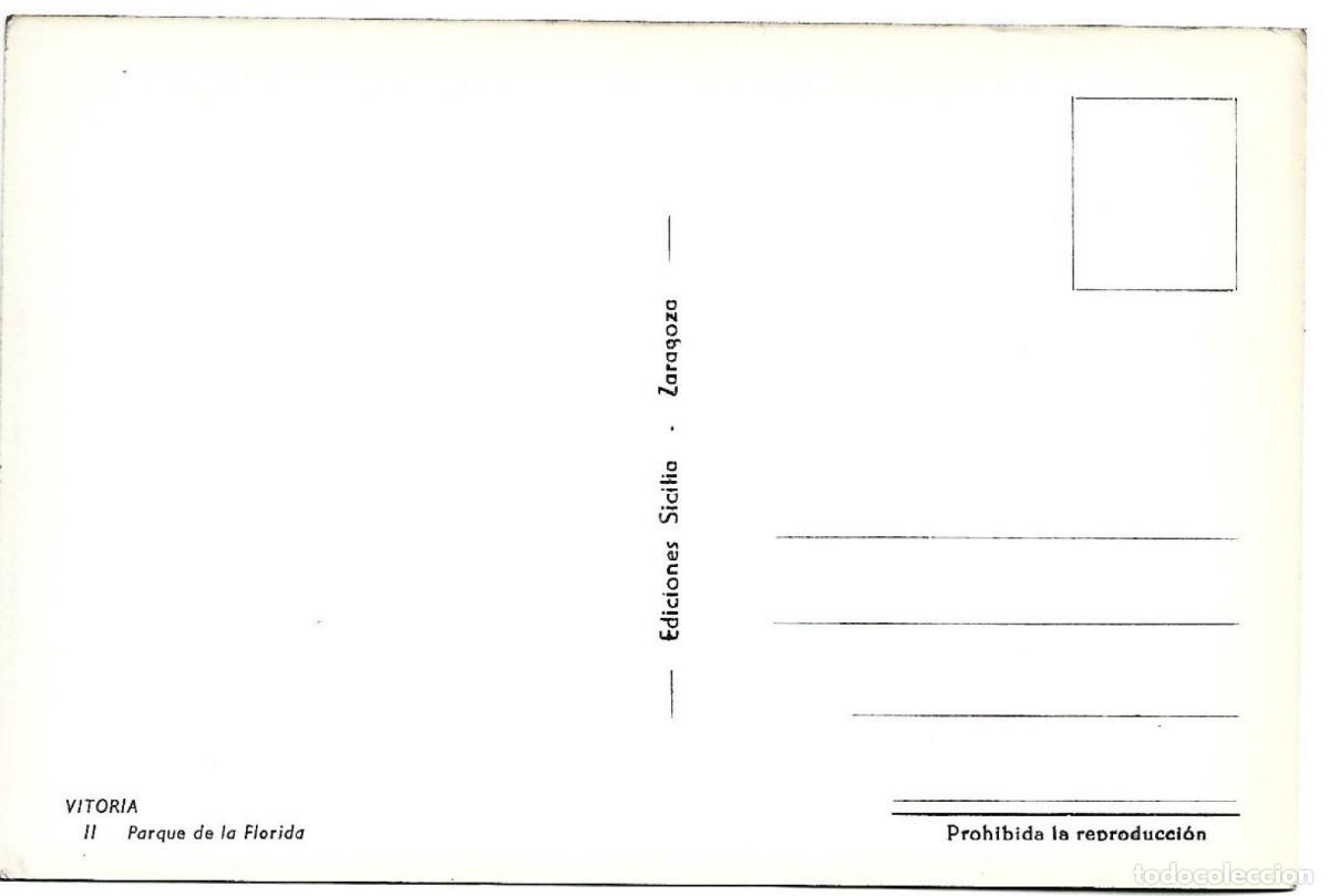 Postales: PARQUE DE LA FLORIDA.- VITORIA - Foto 2