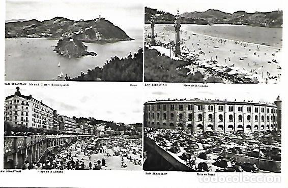 Postales: SAN SEBASTI&Aacute;N - CIRCULADA 50s - Foto 1