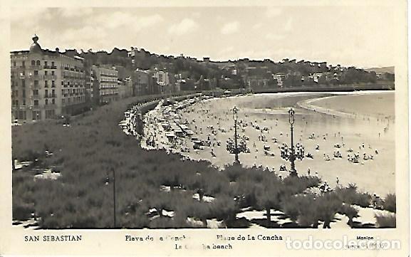 Postales: SAN SEBASTI&Aacute;N - PLAYA DE LA CONCHA - Foto 1