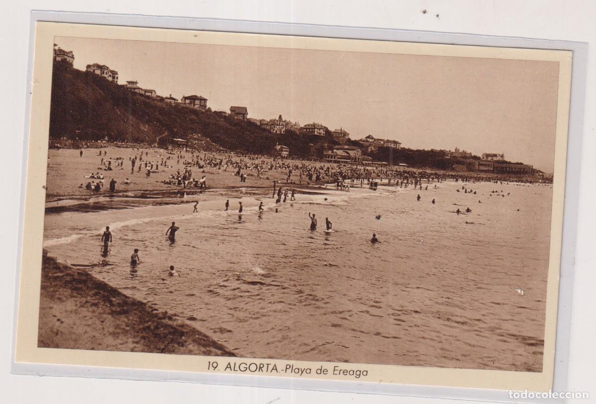 Postales: 19 ALGORTA. Playa de Ereaga. L. Rosin. Sin circular - Foto 1