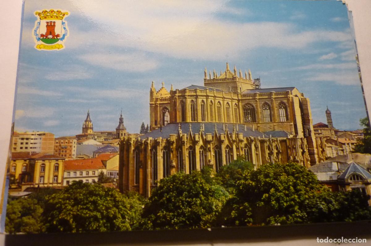 Postales: postal vitoria catedral en construccion - Foto 1