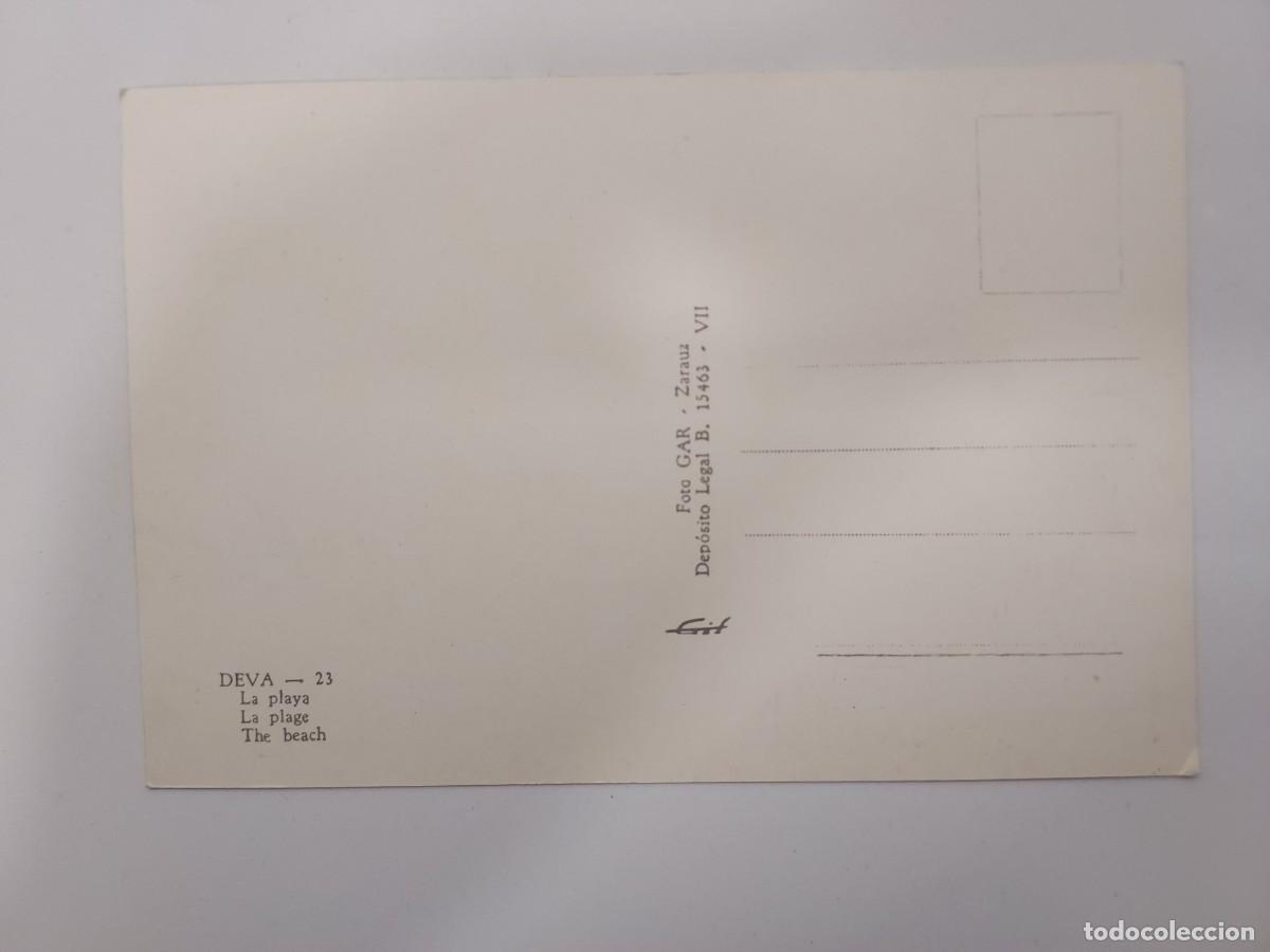 Postales: POSTAL DEVA LA PLAYA. SIN CIRCULAR. 1964. GUIPUZCOA - Foto 2