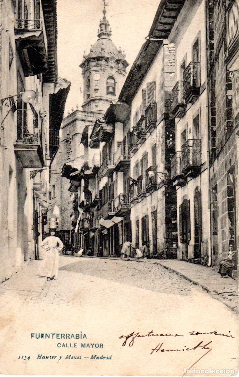 Postales: HONDARRIBIA - CALLE MAYOR - Foto 1