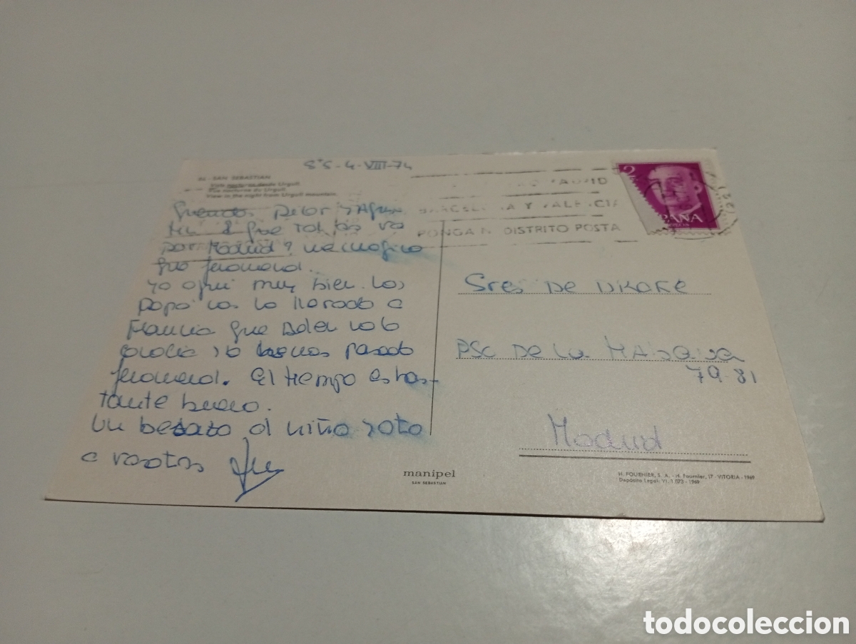 Postales: Postal San Sebasti&aacute;n........ - Foto 2