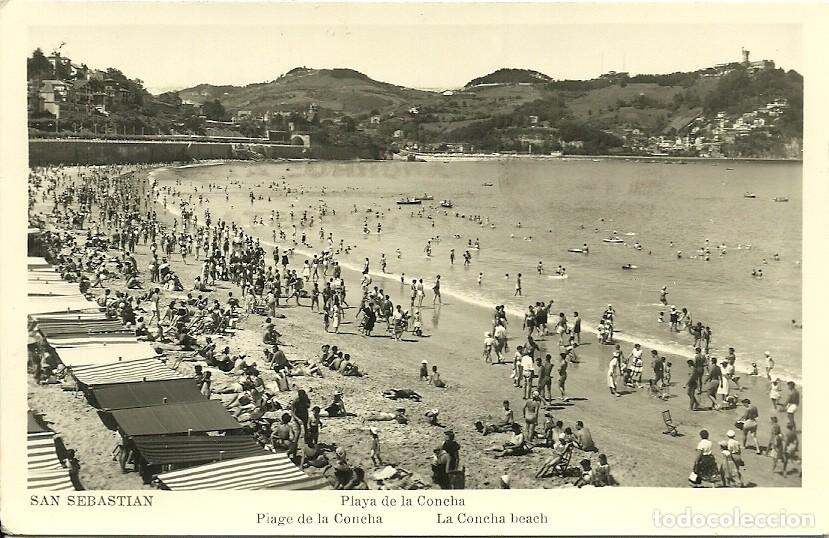 Postales: San Sebastian - Playa de la Concha - Ed. Manipel - Foto 1
