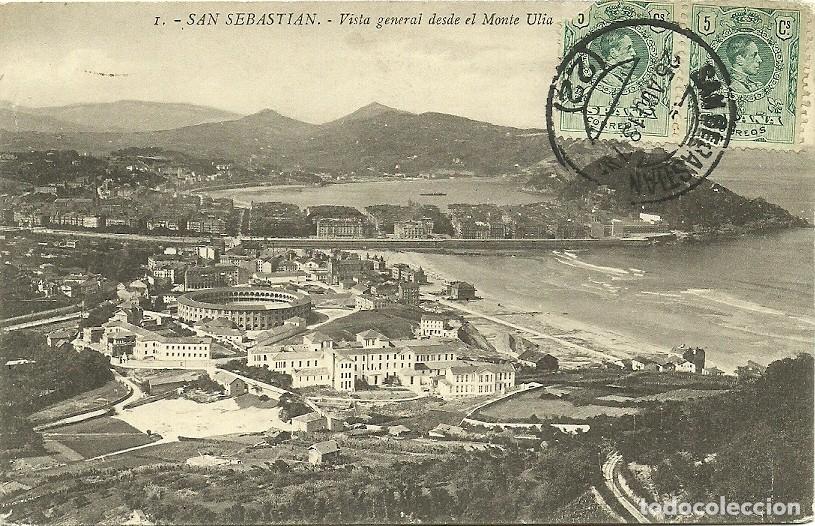 Postcards: San Sebastian - Vista general desde el Monte Ulia - Ed. G.G. Galarza