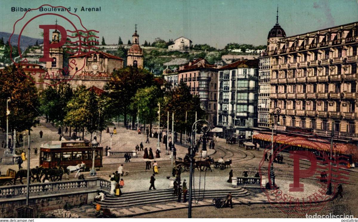 Postales: BILBAO. BOULEVAR Y ARENAL - Foto 1