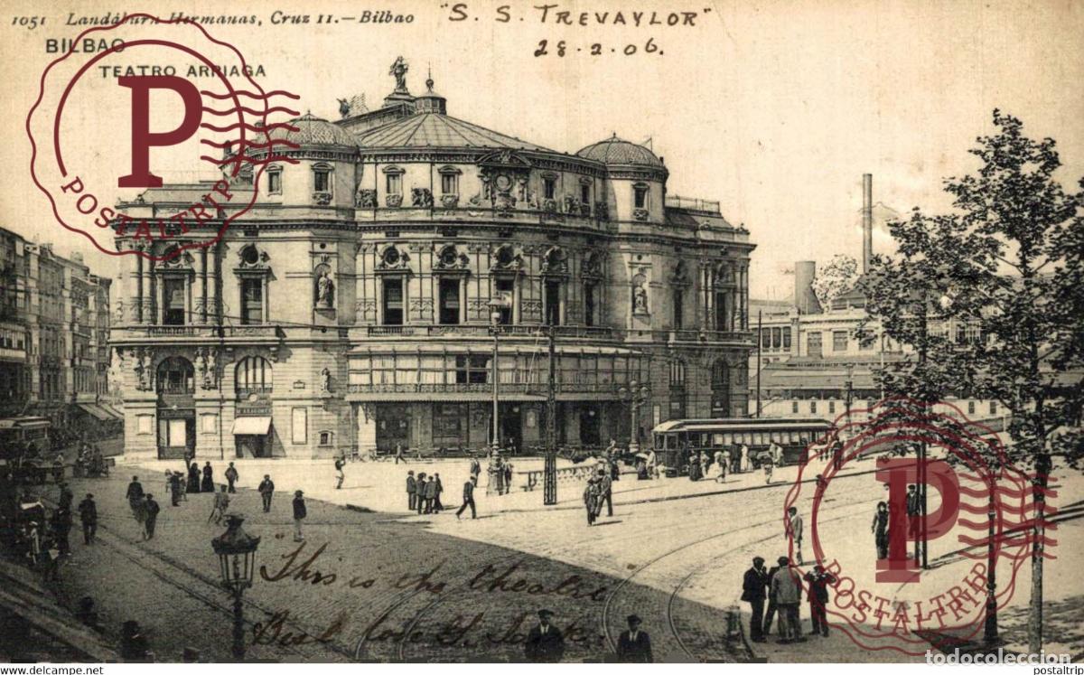 Postales: BILBAO. TEATRO ARRIAGA. - Foto 1