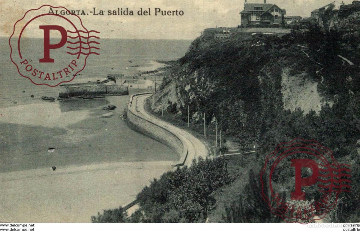 Postales: ALGORTA. LA SALIDA DEL PUERTO - Foto 1