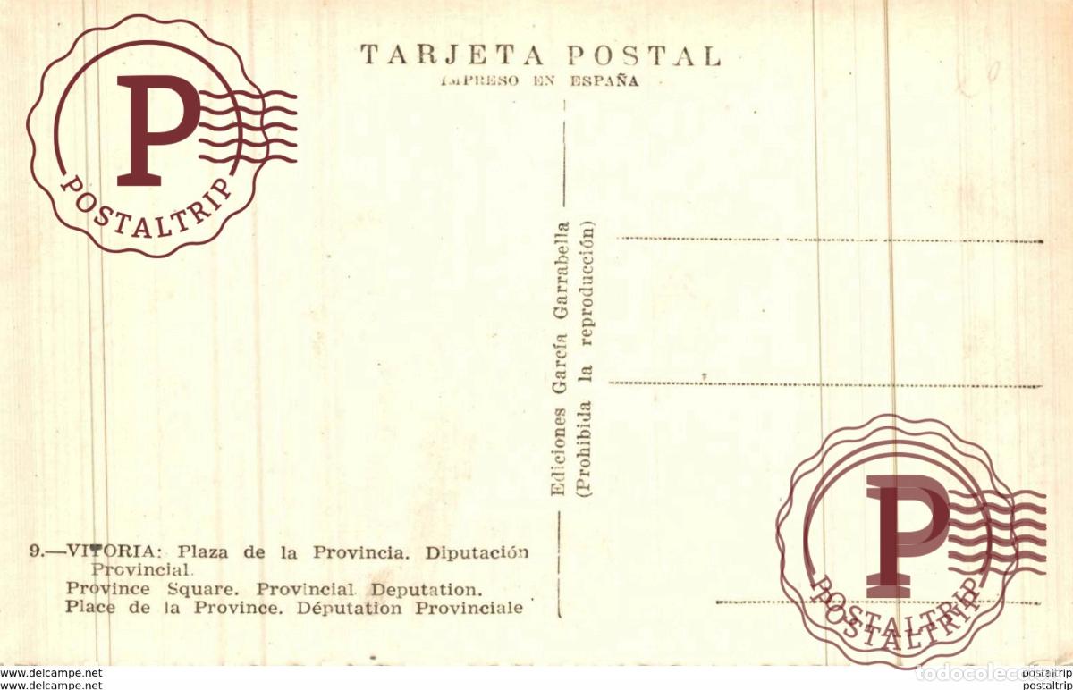 Postales: VITORIA. PLAZA DE LA PROVINCIA - Foto 2