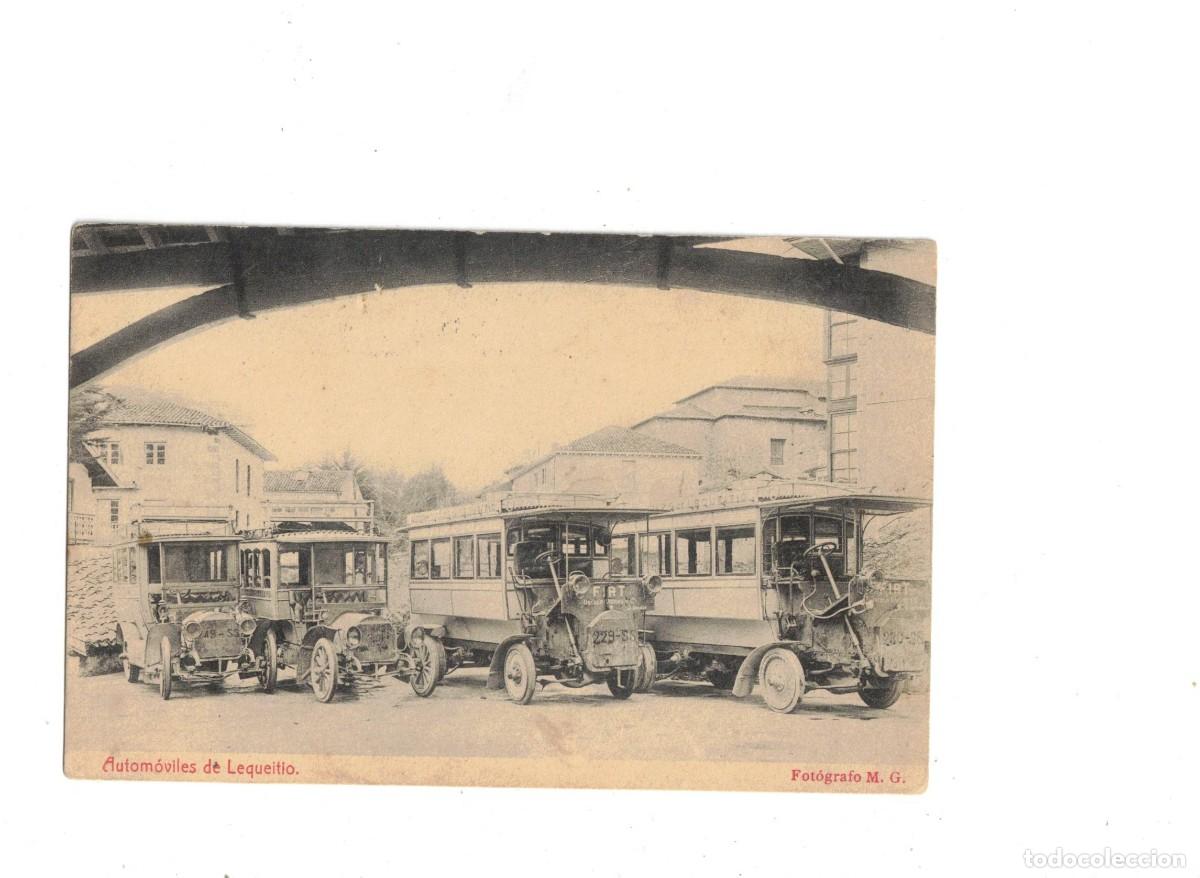 Postales: LEQUEITIO. AUTOM&Oacute;VILES. THOMAS - Foto 1