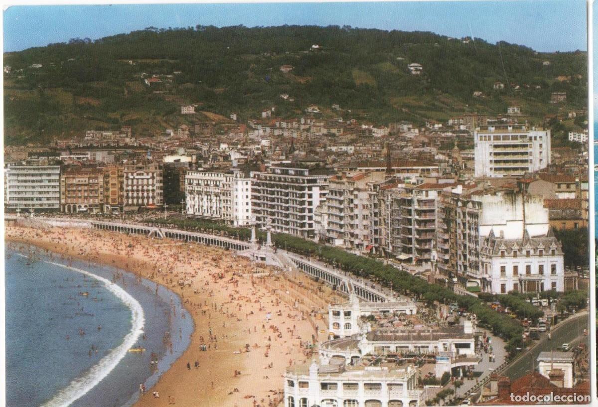 Postales: San Sebasti&aacute;n-Playa de la Concha-sin circular- - Foto 1
