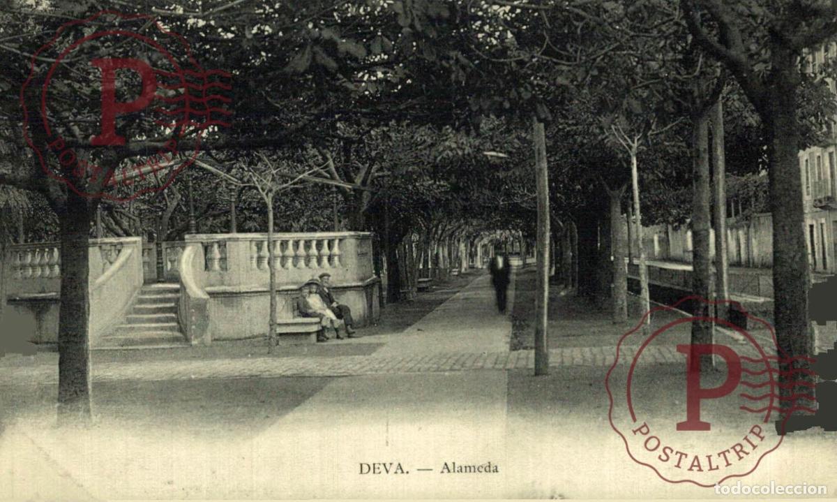 Postales: GUIPUZCOA. DEBA - DEVA. ALAMEDA. - Foto 1
