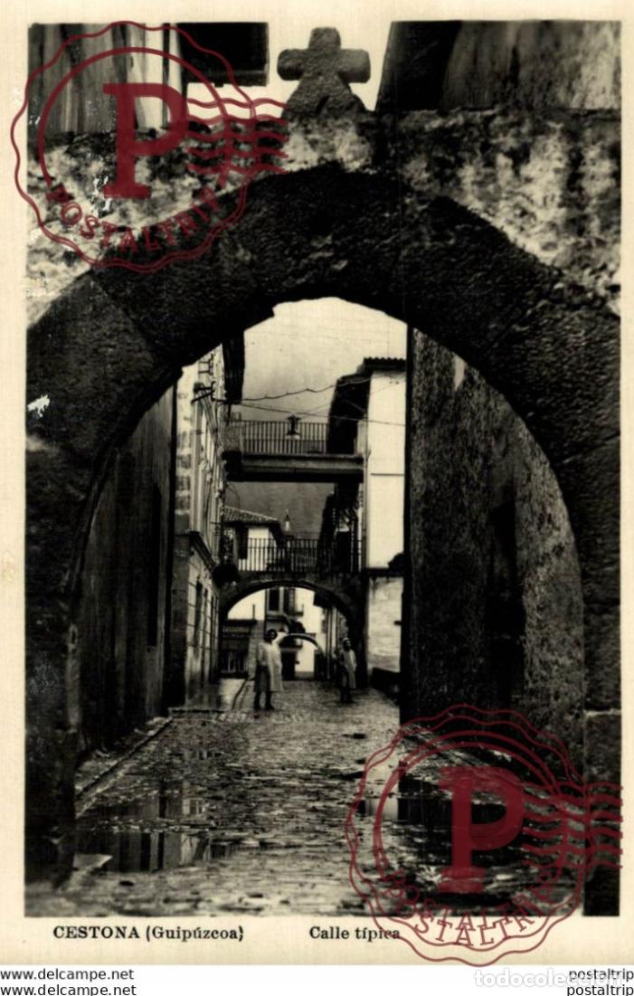 Postales: CESTONA, CALLE TIPICA. - Foto 1