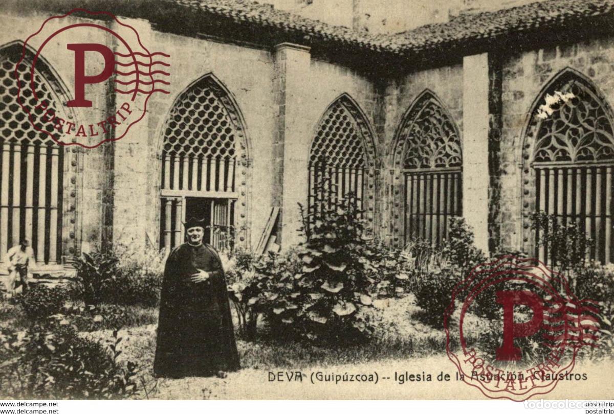 Postales: DEVA. GUIPUZCOA. IGLESIA DE LA ASUNCION, CLAUSTROS. - Foto 1