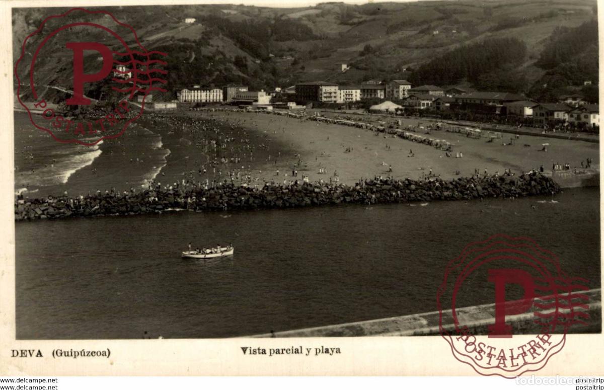 Postales: DEVA. GUIPUZCOA. VISTA PARCIAL Y PLAYA - Foto 1