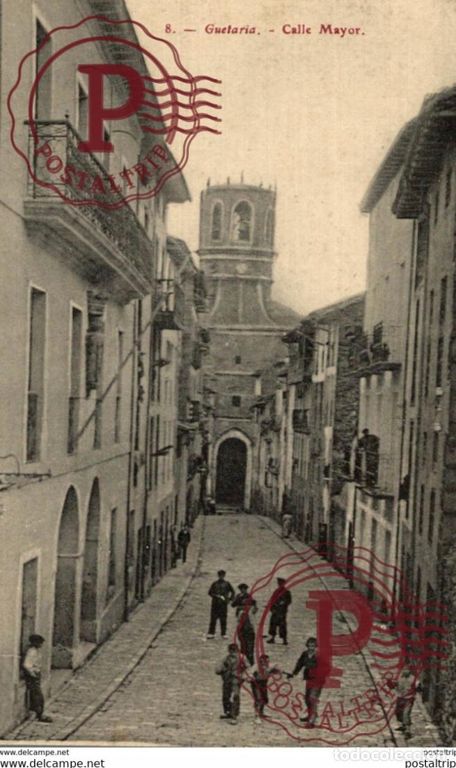 Postales: GUETARIA. CALLE MAYOR - Foto 1
