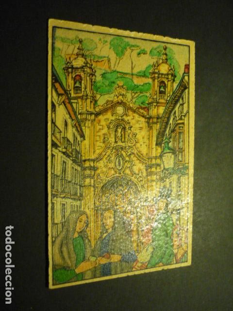 Postales: SAN SEBASTIAN IGLESIA DE SANTA MARIA C. LANDI POSTALES VASCAS