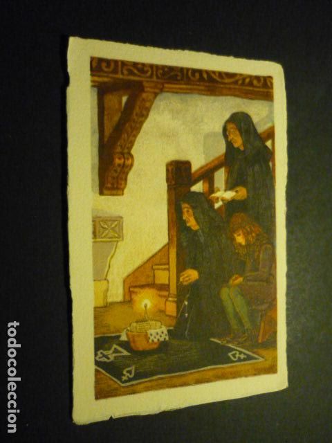 Postcards: PAIS VASCO RESPONSO MORTUORIO JACQUES LE TANNEUR ILUSTRADOR POSTAL