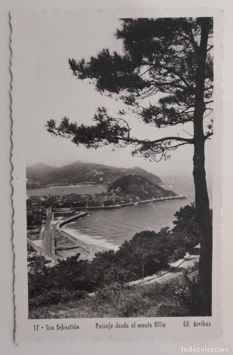 Postales: POSTAL SAN SEBASTI&Aacute;N PAISAJE DESDE EL MONTE ULIA. SIN CIRCULAR. ARRIBAS. BIEN CONSERVADA A&Ntilde;OS 1950