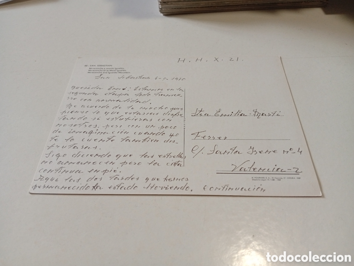 Postales: Postal San Sebasti&aacute;n.. - Foto 2