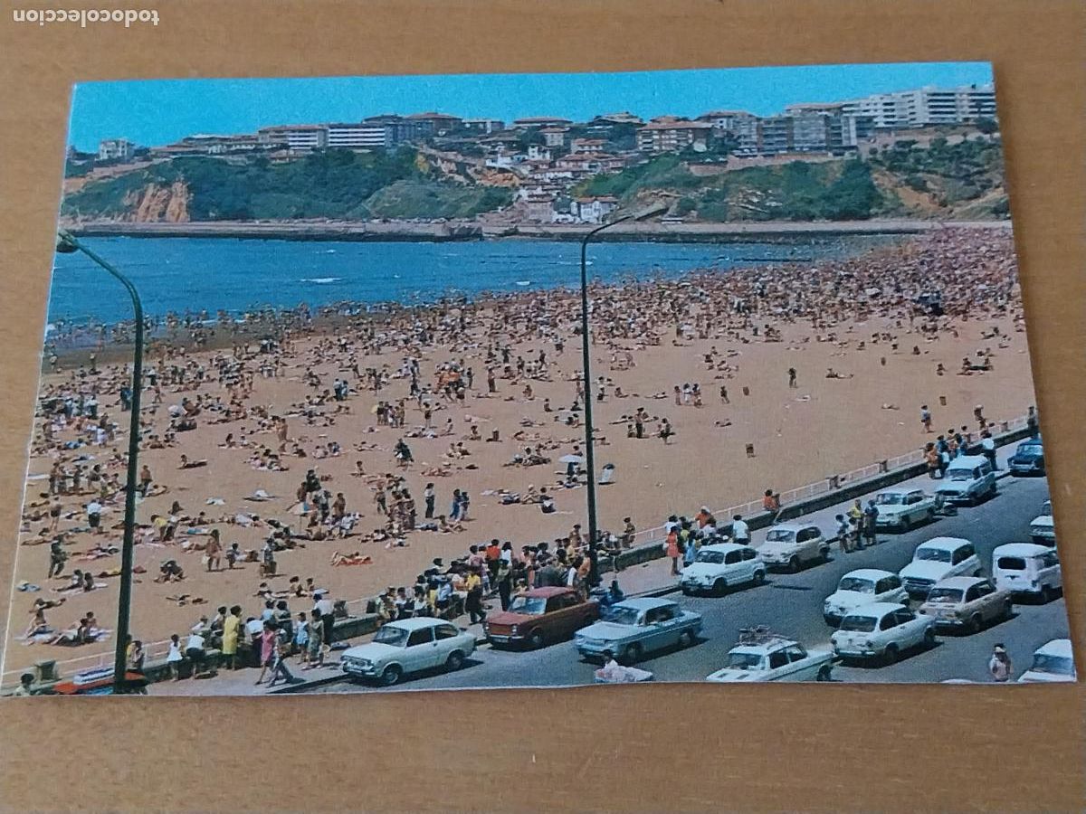 Postales: BILBAO PLAYA EREAGA MINI POSTAL 10X6.5CMS SC ORIGINAL - Foto 1