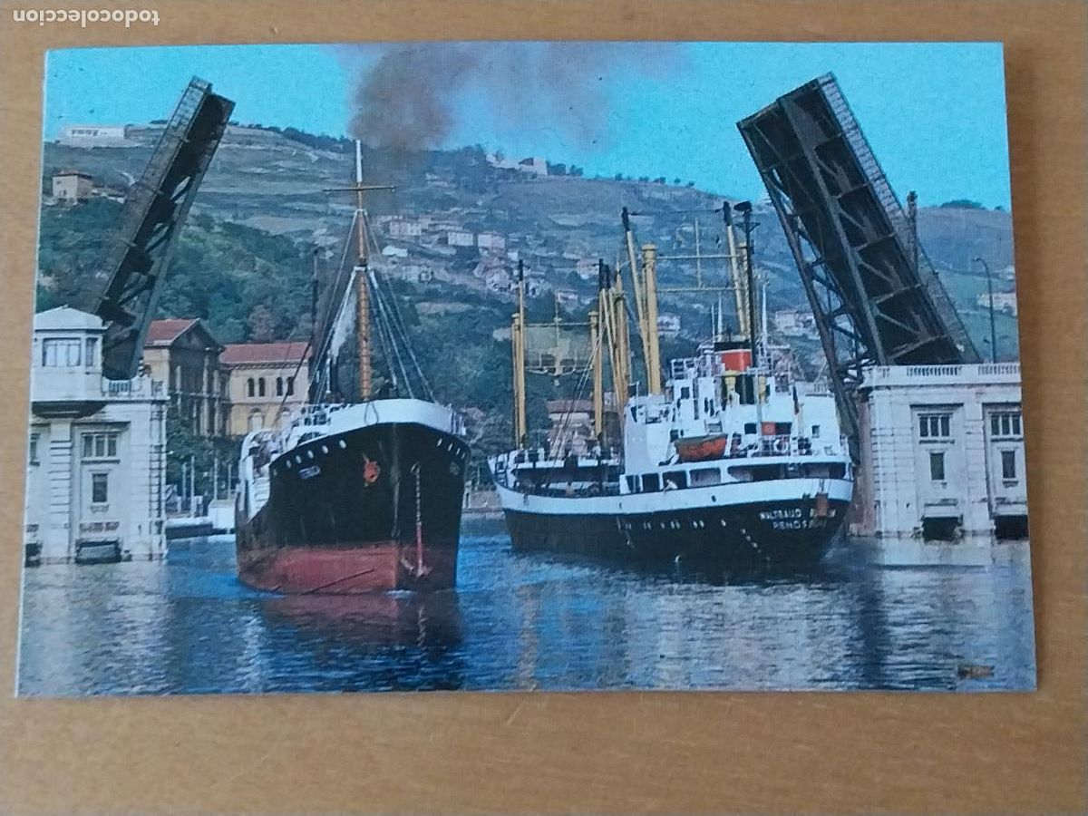 Postales: BILBAO PUENTE GENERALISIMO MINI POSTAL 10X6.5CMS SC ORIGINAL