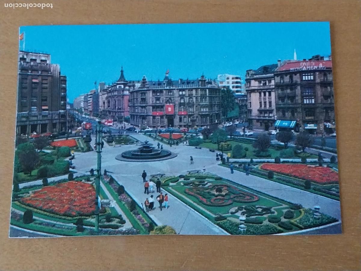 Postales: BILBAO PLAZA FEDERICO MOY&Uacute;A MINI POSTAL 10X6.5CMS SC ORIGINAL