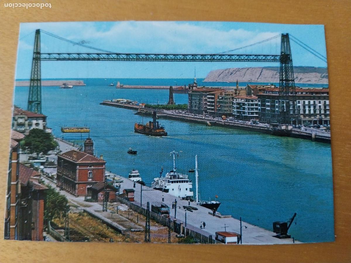 Postales: BILBAO PUENTE VIZCAYA MINI POSTAL 10X6.5CMS SC ORIGINAL