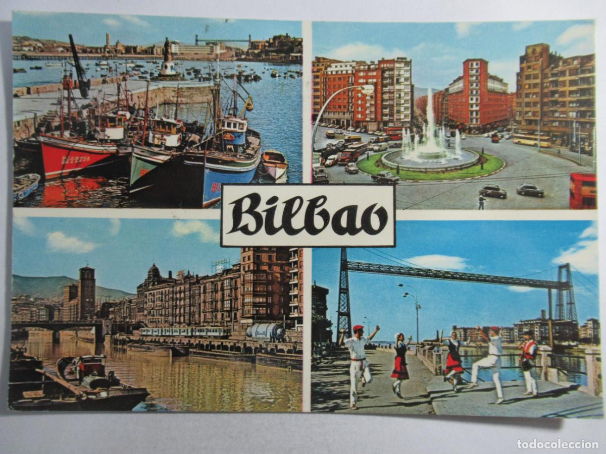Postales: Bilbao - Diversos aspectos - Circulada - Foto 1
