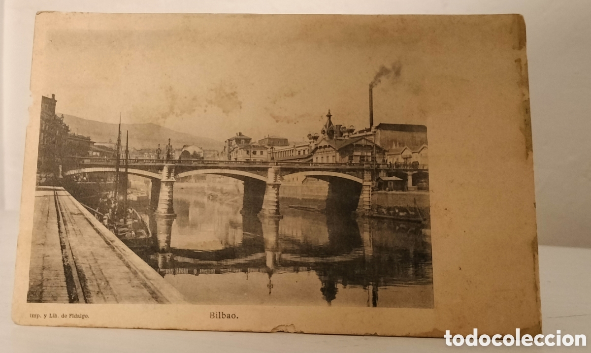 Postales: Postal Bilbao,imp. Y lib. De Fidalgo