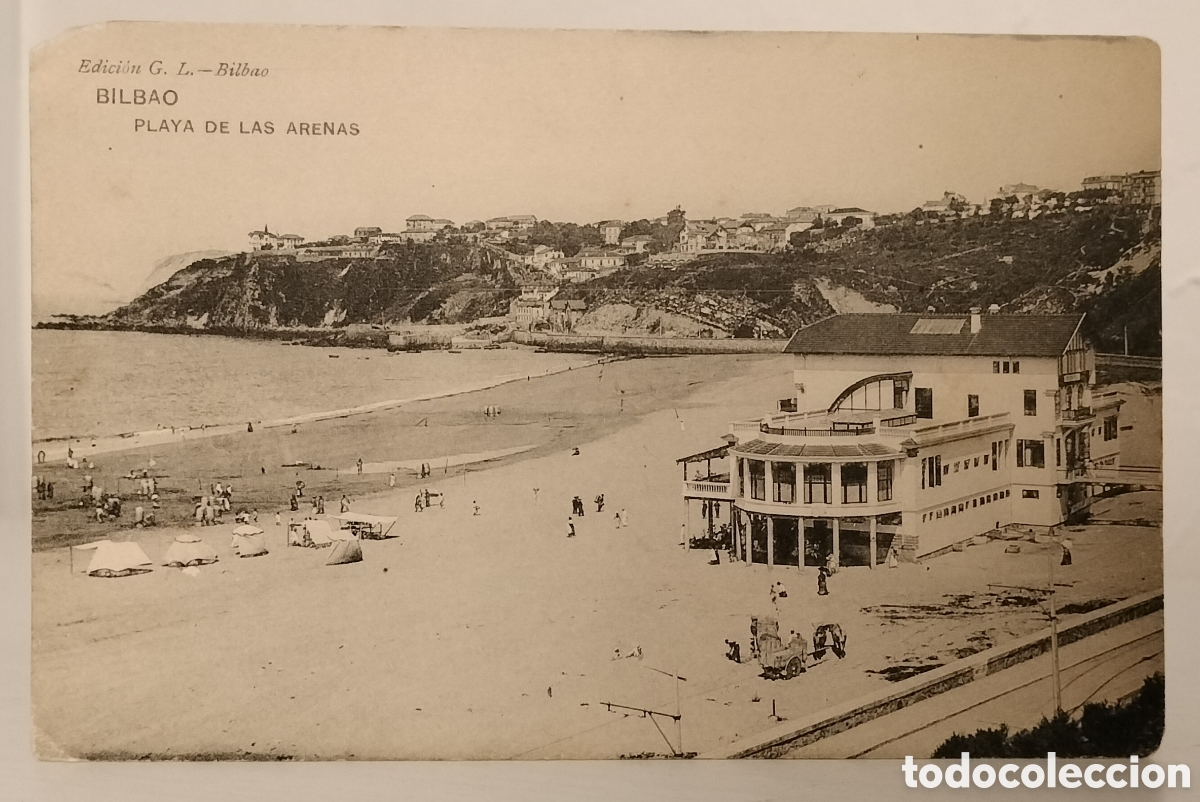 Postales: Bilbao, playa de las arenas - Foto 1