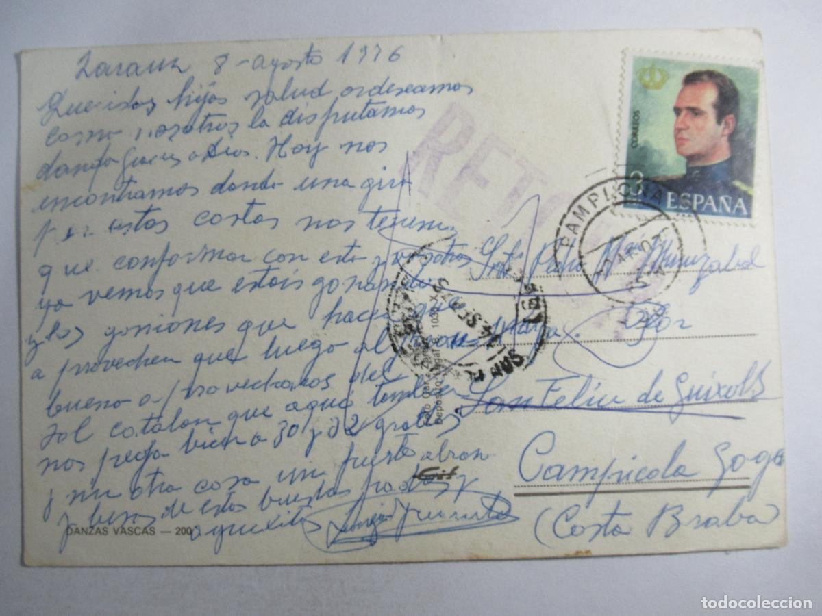Postales: Danzas Vascas - Circulada - Foto 2