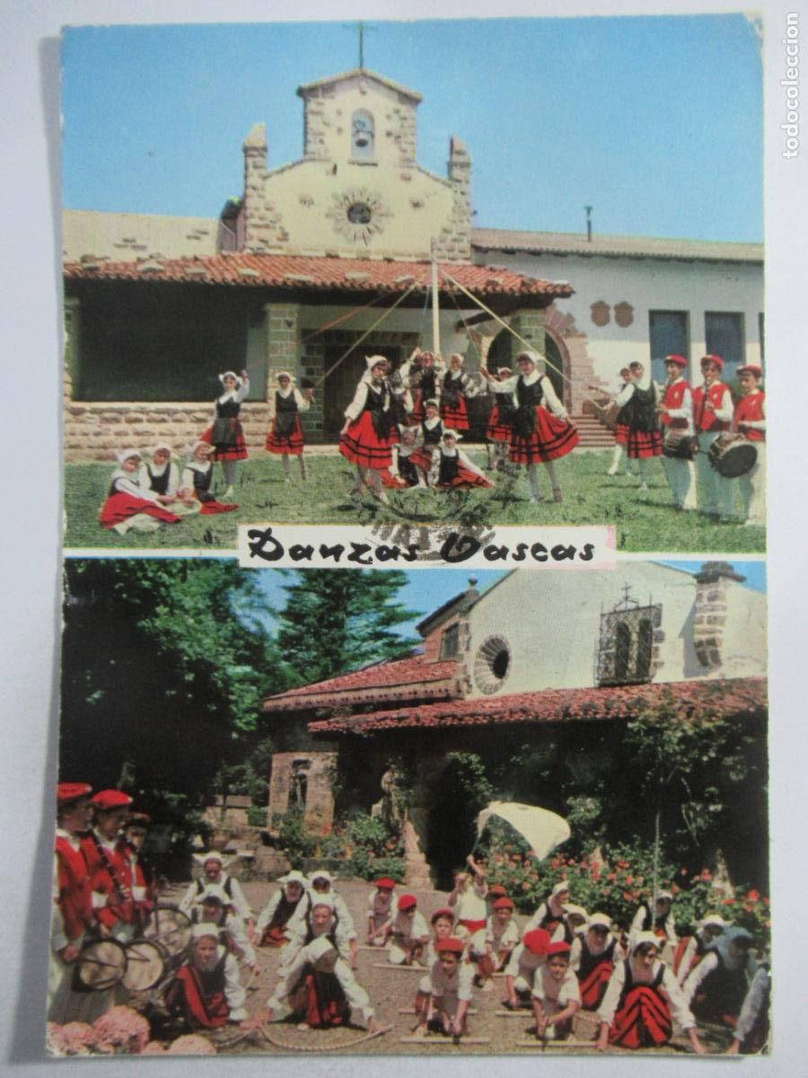 Postales: Danzas Vascas - Circulada