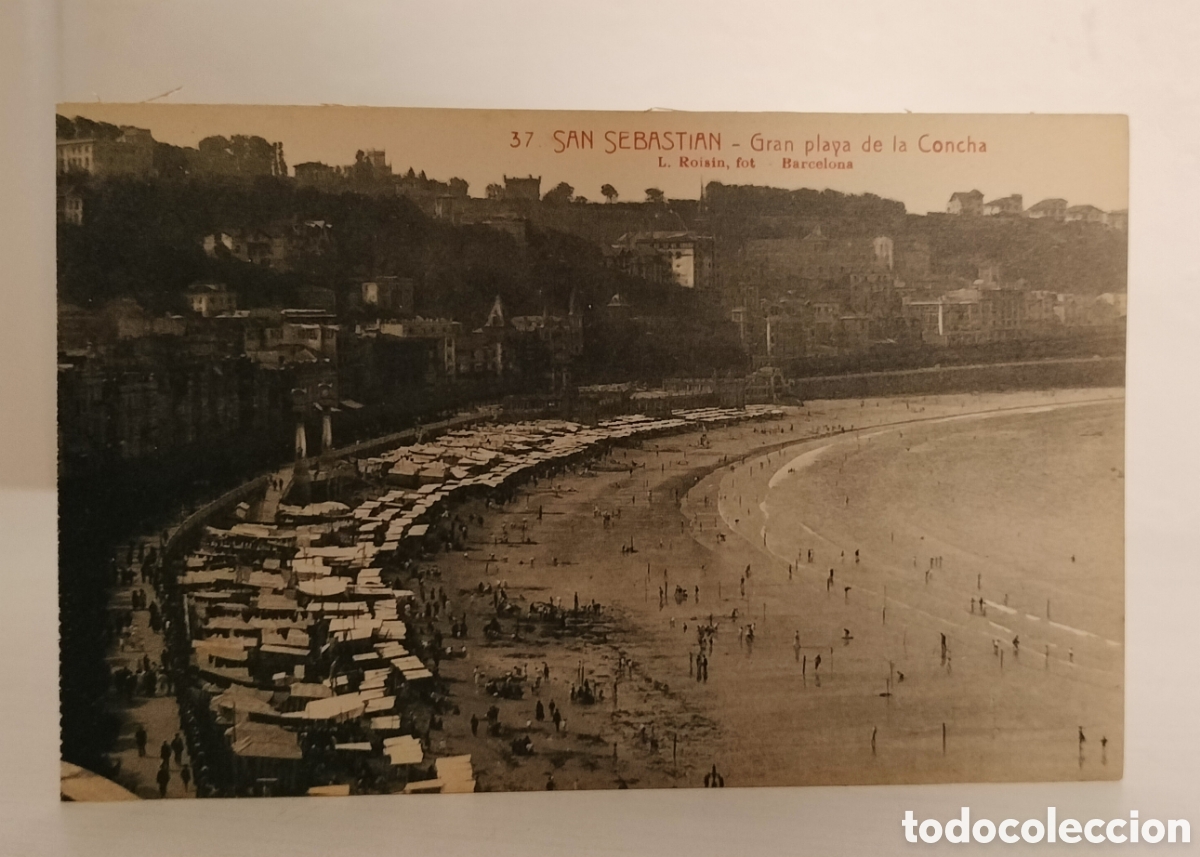 Postales: San Sebasti&aacute;n,gran playa de la concha - Foto 1